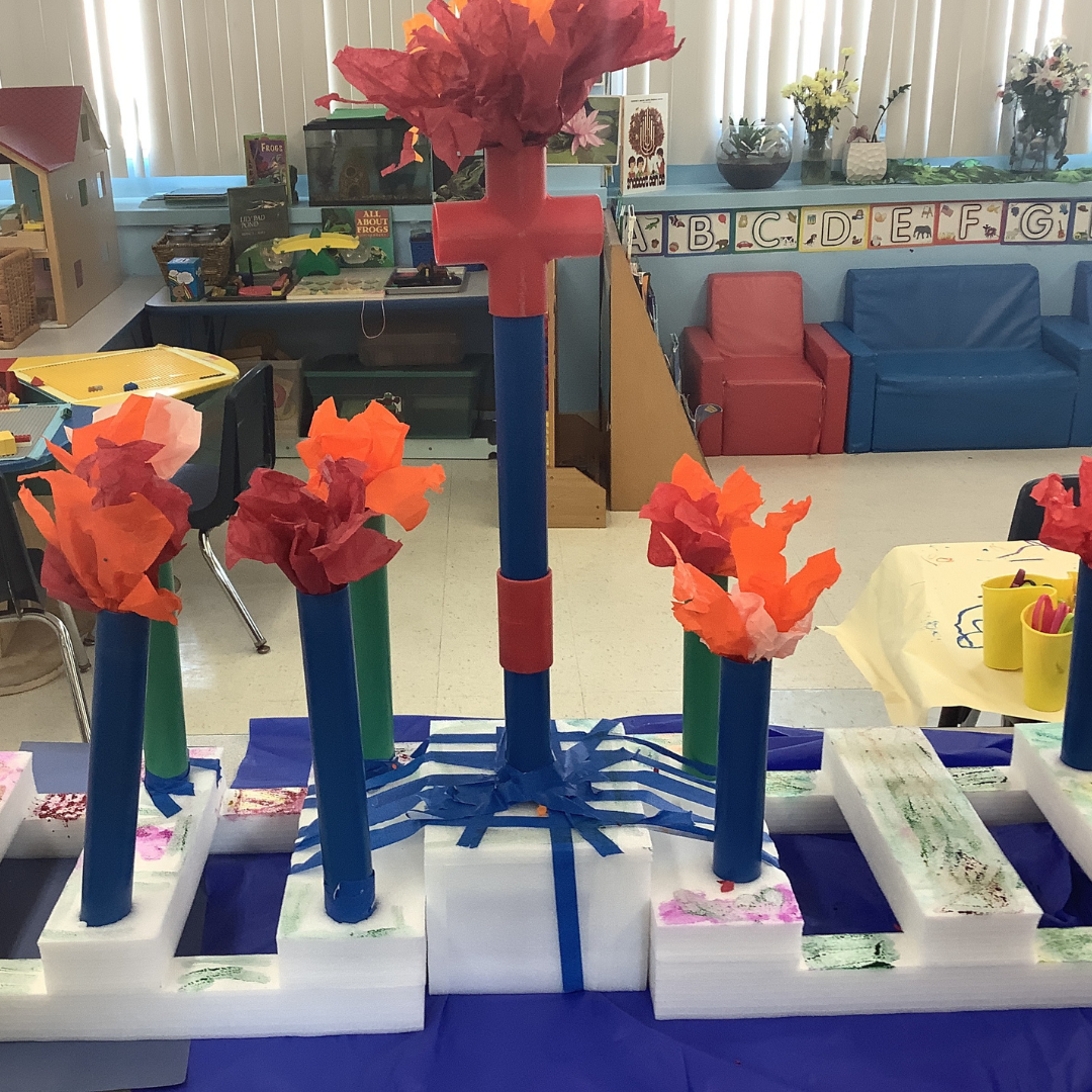 ECC menorah arts and crafts DIY classroom beverly hills los angeles