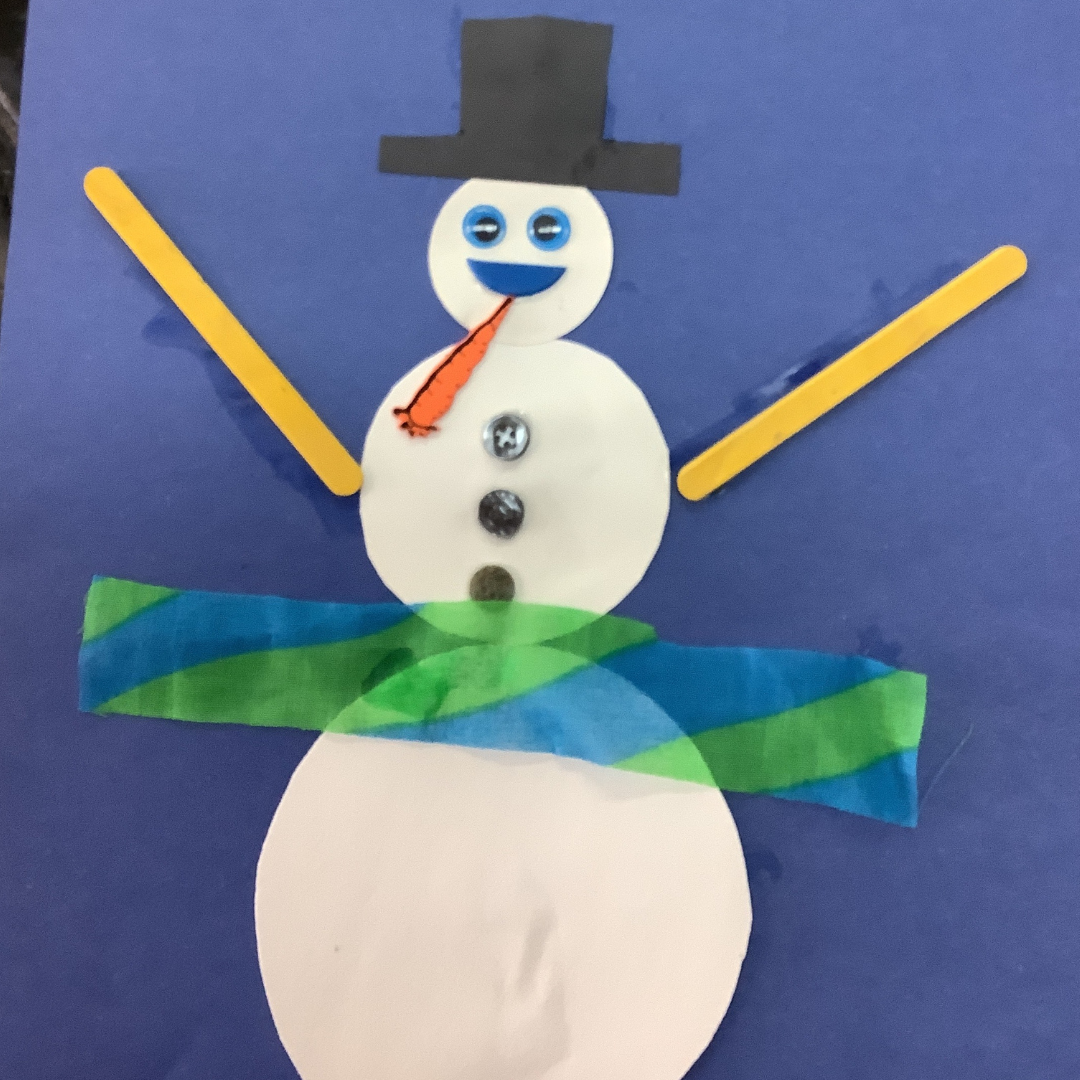 snowman DIY arts and crafts ECC classroom los angeles beverly hills