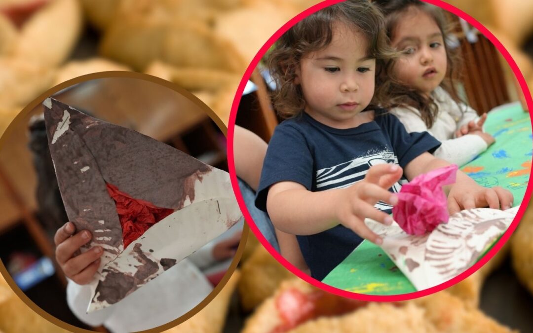 Paper Plate Hamantaschen for Purim