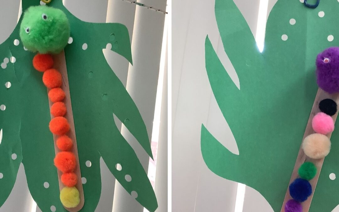 preschool craft project with hungry caterpillar
