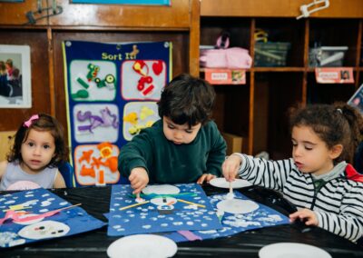 TEBH ECC preschooler painting