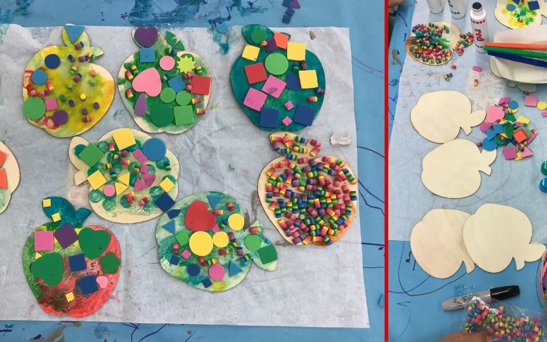 apple preschool craft for rosh hashanah