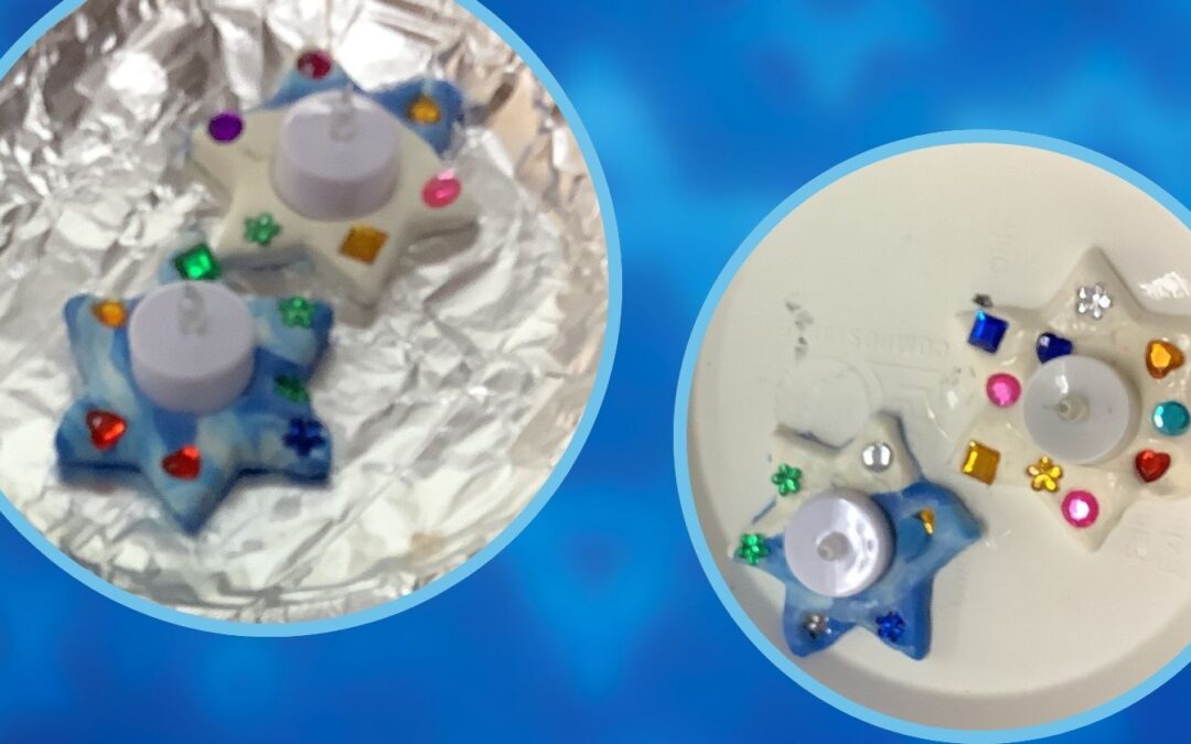 Jewish Star Candle Holder Craft for Preschoolers: Shabbat Art Project