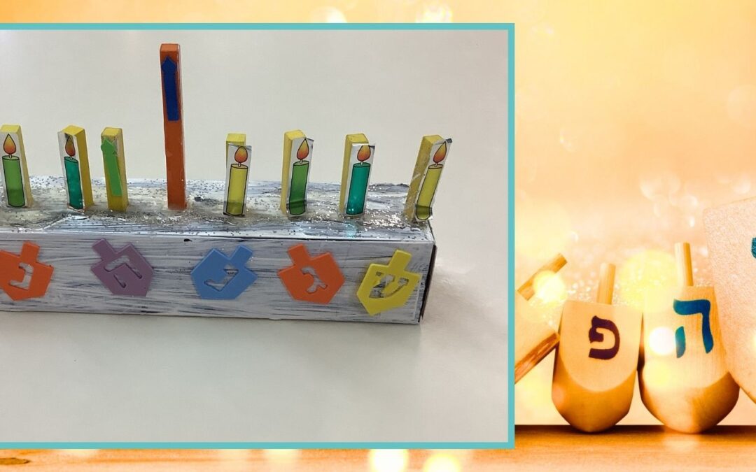 A Hands-On Menorah Craft for Hanukkah